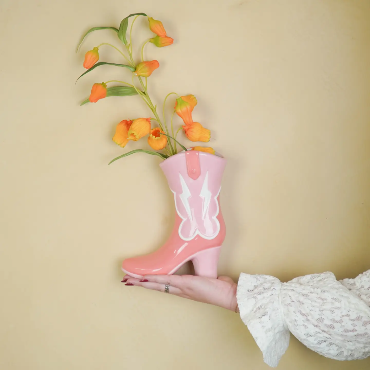 Cowboy - rosa vase